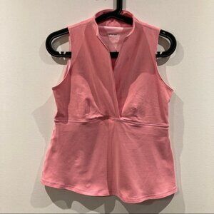 LULULEMON  Sz 4 Whisper Surplice V-Neck Stretch Sports Top with Built-In-Bra